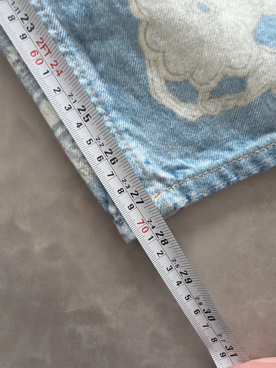 Free People We The Free Illusions Relaxed Fit Barrel Jeans Patchwork - Picture 12 of 14